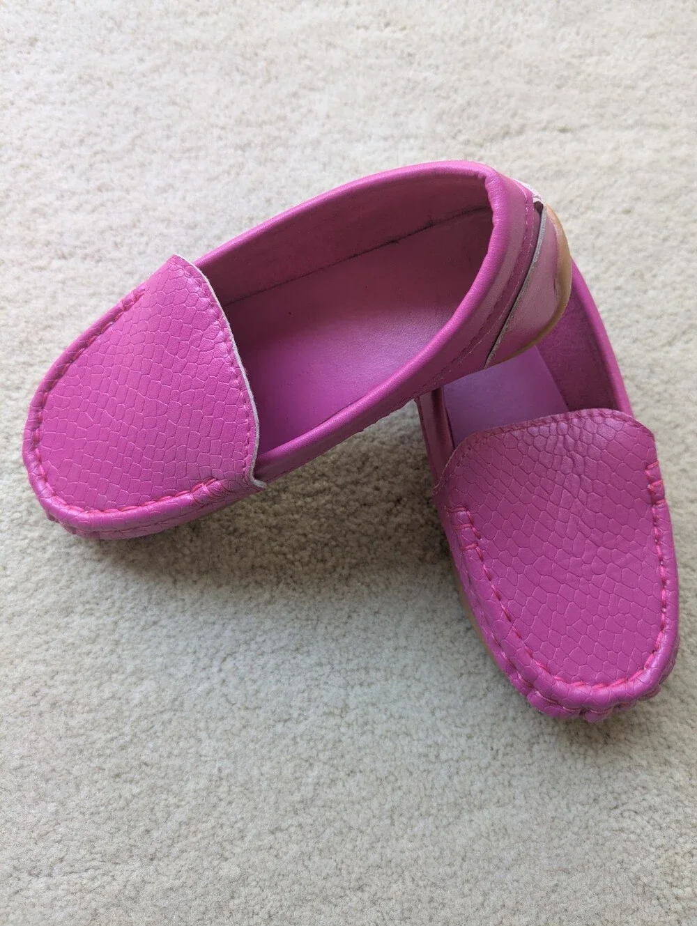 Brand New Pink Loafers Moccasins - Girls EU 28 / US 11